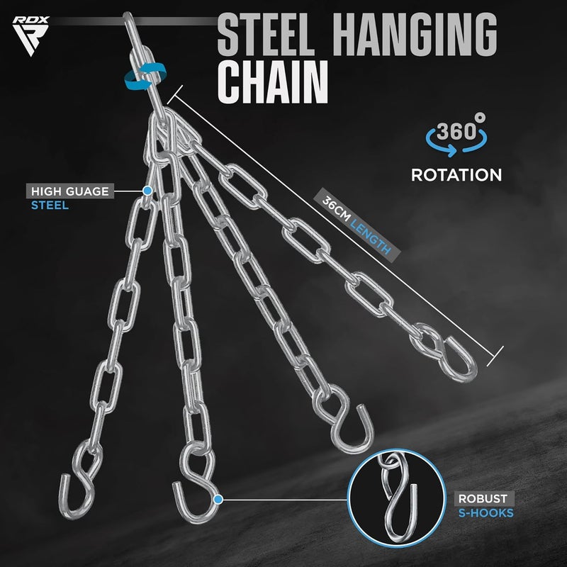 Rdx 1.5FT Tear-Shaped Boxing Maize Bag with Chain & Gloves – Slip Bag for Uppercut, Hook, Reflex, Precision, Footwork & Punch Training – Hanging Slip Ball for MMA, Boxing, Muay Thai & Kickboxing - Image 4
